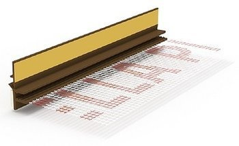 LISTWA PRZYOKIENNA ORZECH Z SIATKĄ  6mm/150cm