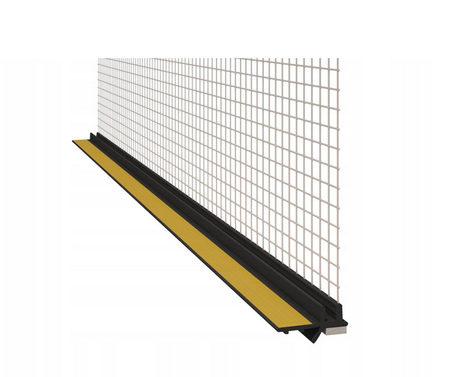 LISTWA PRZYOKIENNA CZARNA Z SIATKĄ  6mm/300cm