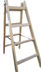 DRABINA DREWNIANA MALARSKA 2x4 ROZSTAWNA PŁASKIE POZIOME SZCZEBLE