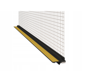 LISTWA PRZYOKIENNA CZARNA Z SIATKĄ  6mm/300cm