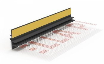 LISTWA PRZYOKIENNA GRAFIT Z SIATKĄ  6mm/250cm