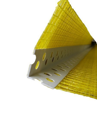 NAROŻNIK PCV  Z SIATKĄ 7cm/7cm 2,5m 
