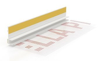 LISTWA PRZYOKIENNA BIAŁA  Z SIATKĄ  6mm/300cm